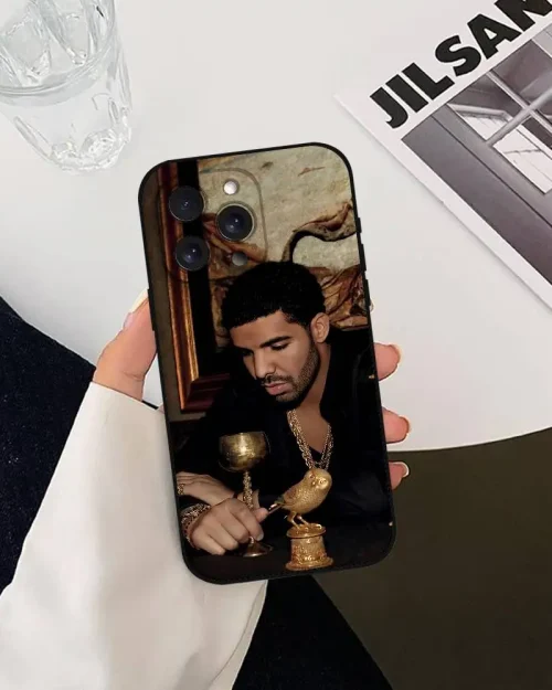 Drake Phone Case with colorful designs related to the artist
